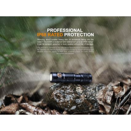 Fenix E05RBLC - Lanterna recarregável LED LED/USB IP68 400 lm 30 hrs