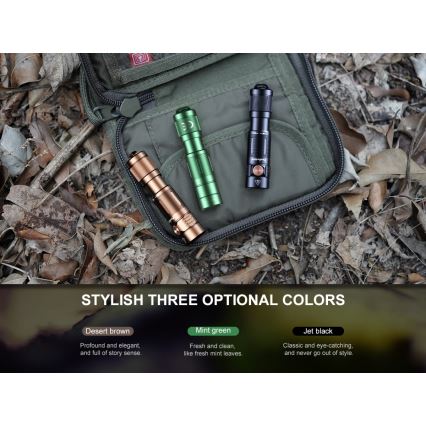 Fenix E05RBLC - Lanterna recarregável LED LED/USB IP68 400 lm 30 hrs