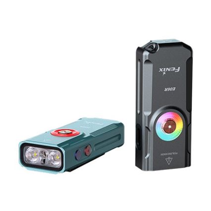 Fenix E06RGRY - Lanterna LED com regulação UV LED/USB IP66 700 brilhante 60 h 750 mAh cinzento