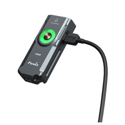 Fenix E06RGRY - Lanterna LED com regulação UV LED/USB IP66 700 brilhante 60 h 750 mAh cinzento