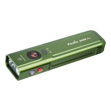 Fenix E06RPROEUOLI - Lanterna LED recarregável com regulação de brilho LED/USB 1650 mAh IP66 1600 lm 111 h verde