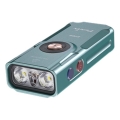 Fenix E06RTKS - Lanterna LED com regulação UV LED/USB IP66 700 lm 60 h 750 mAh turquesa