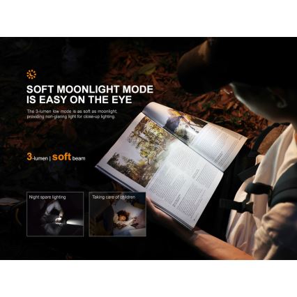 Fenix E09R - Lanterna recarregável LED LED/USB IP68 600 lm 70 hrs