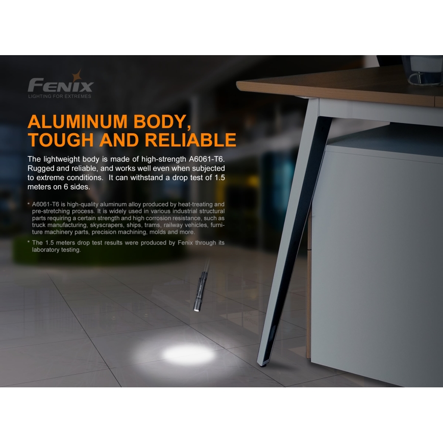 Fenix E20V20 - Lanterna LED LED/2xAA IP68 350 lm 200 hrs