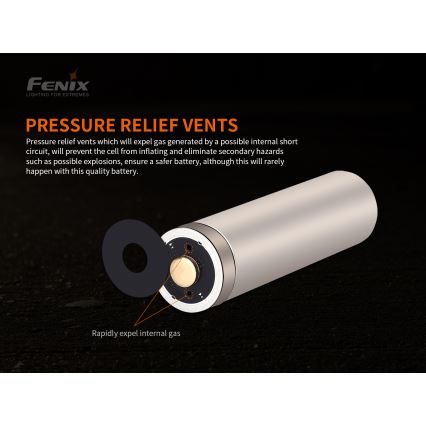 Fenix FE21700V20 - 1 unidade Bateria recarregável 21700/3,6V 5000 mAh