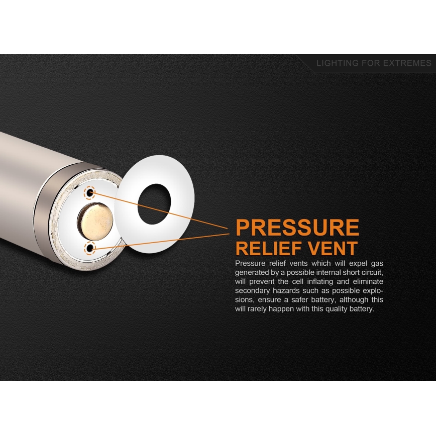 Fenix FERCR123ALIIONUP - 1pc Bateria recarregável USB/3,6V 700 mAh