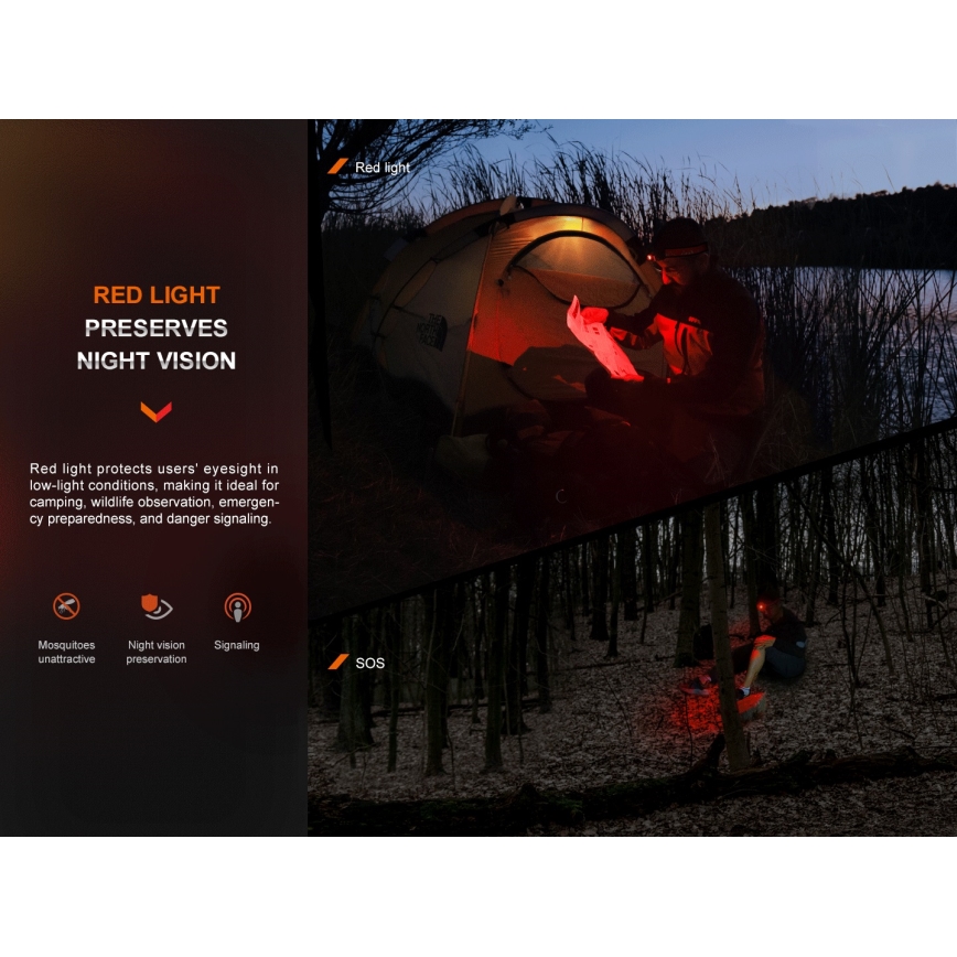 Fenix HL16V2GRN - LED Lanterna de cabeça LED/3xAAA IP66 450 lm 200 h verde