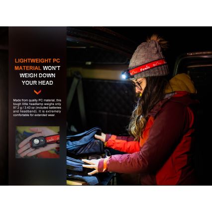 Fenix HL16V2GRN - LED Lanterna de cabeça LED/3xAAA IP66 450 lm 200 h verde