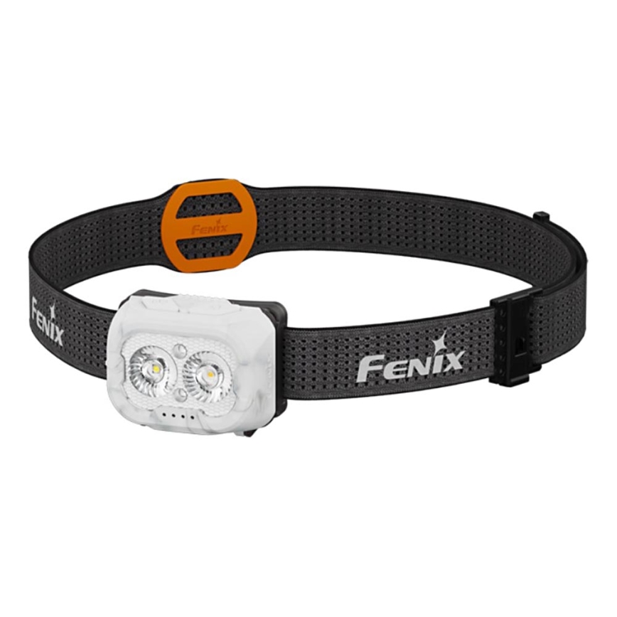 Fenix HL18RTV20WHT - LED Regulação recarregável lanterna de cabeça LED/USB IP66 800 brilhante 160 h branco/preto