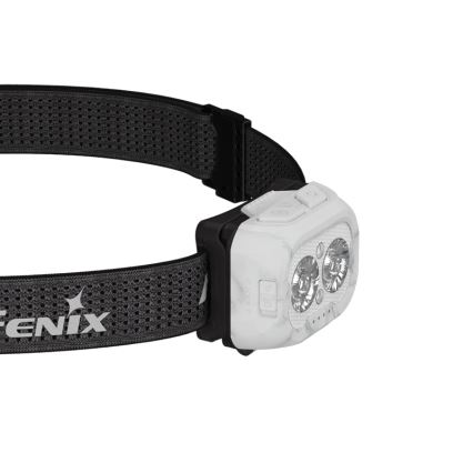Fenix HL18RTV20WHT - LED Regulação recarregável lanterna de cabeça LED/USB IP66 800 brilhante 160 h branco/preto