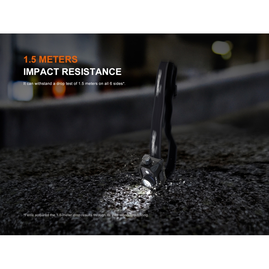 Fenix HL45R - LED Regulação recarregável focagem lanterna de cabeça LED/USB IP66 1000 brilhante 240 h preto