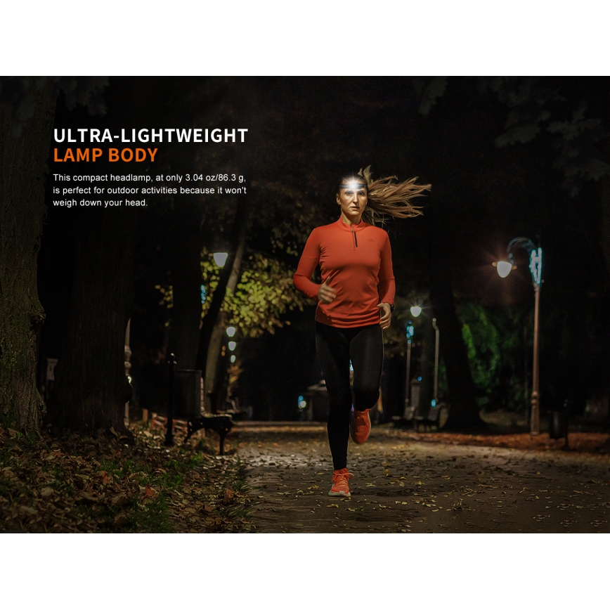 Fenix HM23V20 - LED Regulação lanterna de cabeça LED/1xAA IP68 300 lm 100 h