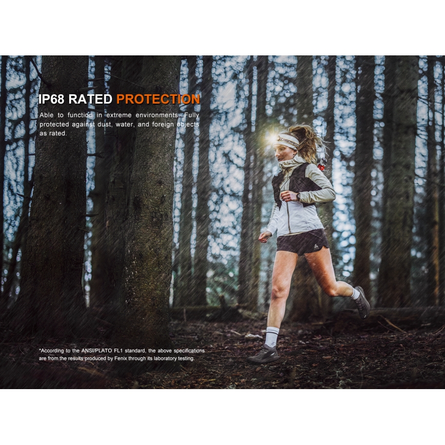 Fenix HM23V20 - LED Regulação lanterna de cabeça LED/1xAA IP68 300 lm 100 h