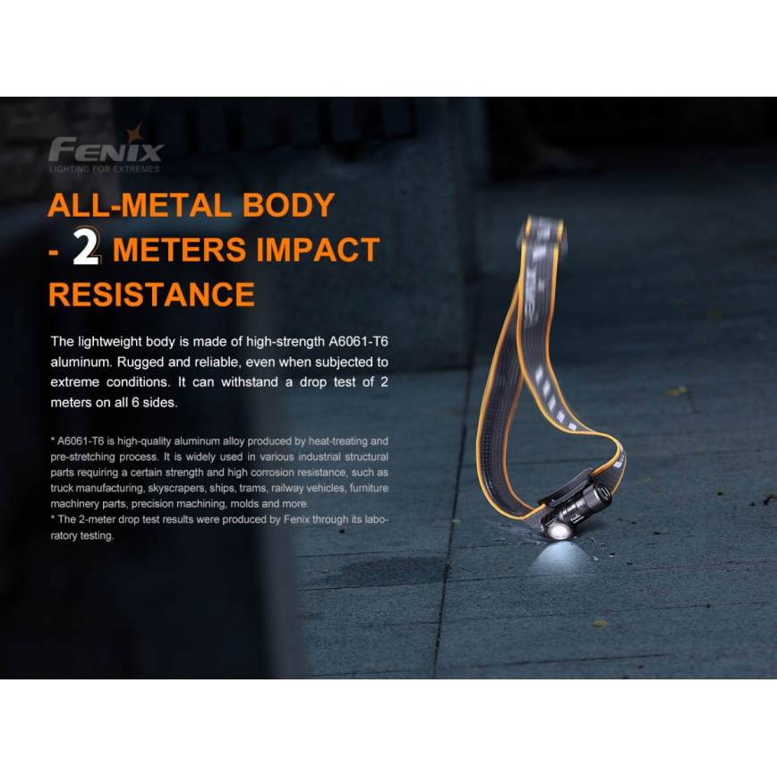 Fenix HM50RV20 - Lanterna de cabeça recarregável LED 3xLED/USB/1xCR123A IP68 700 brilhante 120 h 700 mAh