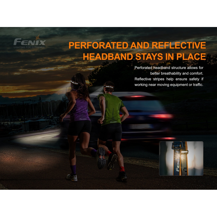 Fenix HM51RV20 - Lanterna de cabeça recarregável LED 3xLED/1xCR123A/USB IP68 700 lm 120 h 700 m