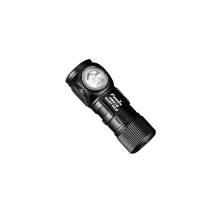 Fenix HM51RV3ABL - Lanterna frontal recarregável com LED e regulação de intensidade LED/USB/1xCR123A 950 mAh IP68 860 lm 125 h preta
