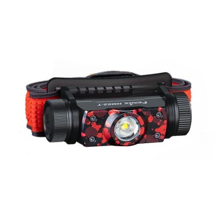 Fenix HM62TMGM - Lanterna de cabeça LED com regulação LED/USB IP68 1200 brilhante 280 h 3400 mAh