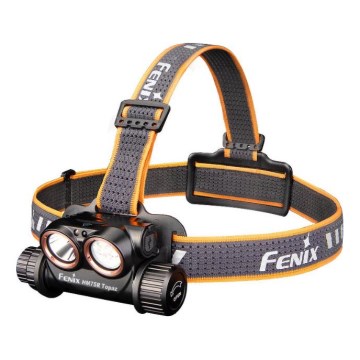 Fenix HM75RTOPAZ - Lanterna de cabeça LED com regulação LED/USB IP68 1600 brilhante 210 h 4000 mAh