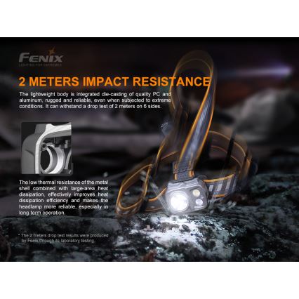 Fenix HP16R1250 - Lanterna de cabeça recarregável LED 3xLED/USB 4xAA IP66 1250 Eu 600 h 3000 mAh