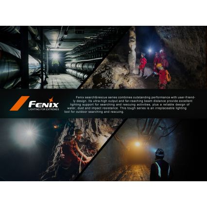 Fenix HP35R - Lanterna frontal LED recarregável e regulável LED/USB 5000 mAh IP66 4000 lm 500 h preta