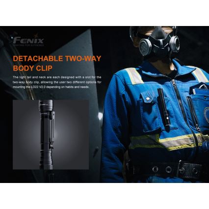 Fenix LD22V20 - Lanterna LED Recarregável LED/USB IP66 800 lm 220 hrs