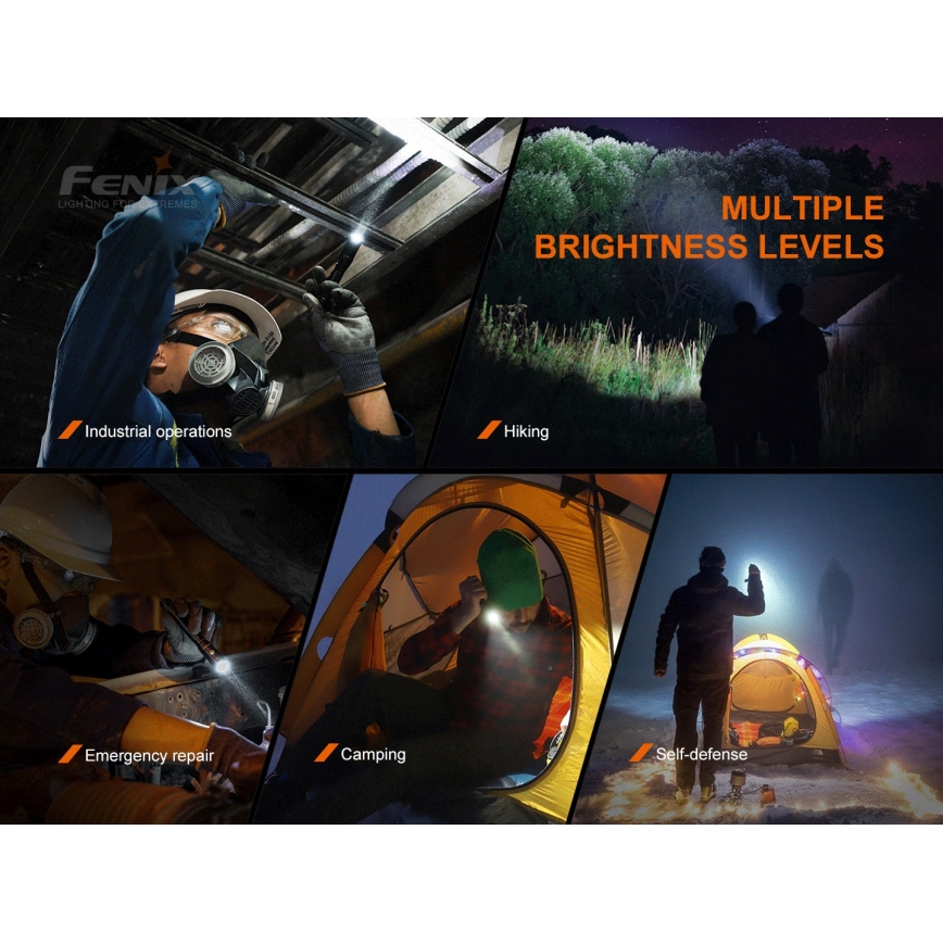 Fenix LD22V20 - Lanterna LED Recarregável LED/USB IP66 800 lm 220 hrs