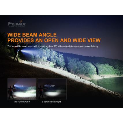 Fenix LR35R - Lanterna recarregável LED 6xLED/2x21700 IP68 10000 lm 80 hrs