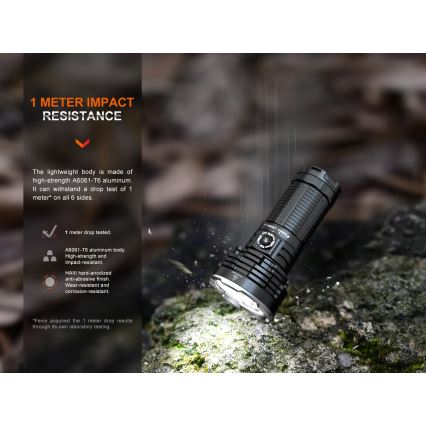 Fenix LR40RV20 - Lanterna recarregável LED LED/USB IP68 15000 brilhante 177 h 5000 mAh