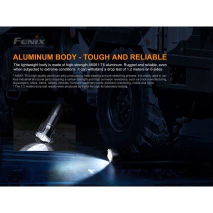 Fenix LR50R - Lanterna recarregável LED 4xLED/USB IP68 12000 lm 58 hrs