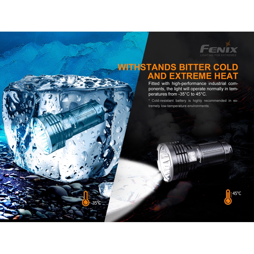 Fenix LR50R - Lanterna recarregável LED 4xLED/USB IP68 12000 lm 58 hrs