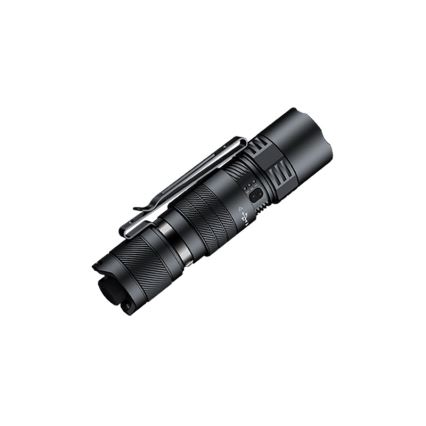 Fenix PD26RACE - Lanterna recarregável LED com regulação de brilho, carregamento USB, bateria 1600 mAh, classificação IP68, 1300 lm, 556 h, preta