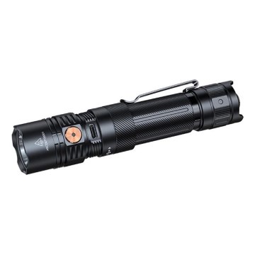Fenix PD36RACE - Lanterna LED recarregável com regulagem de intensidade, carregamento USB, 5000 mAh, IP68, 3000 lm, 63,45 h, preta
