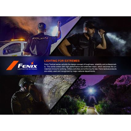 Fenix PD36RACE - Lanterna LED recarregável com regulagem de intensidade, carregamento USB, 5000 mAh, IP68, 3000 lm, 63,45 h, preta