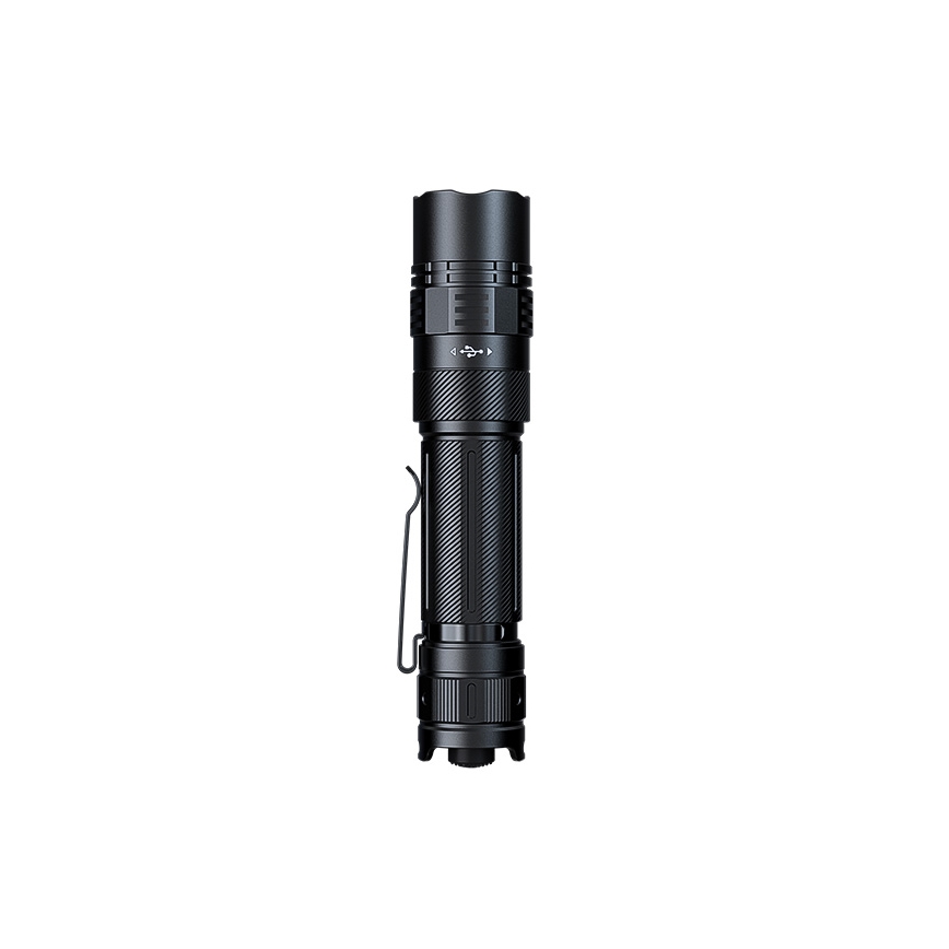 Fenix PD36RACE - Lanterna LED recarregável com regulagem de intensidade, carregamento USB, 5000 mAh, IP68, 3000 lm, 63,45 h, preta