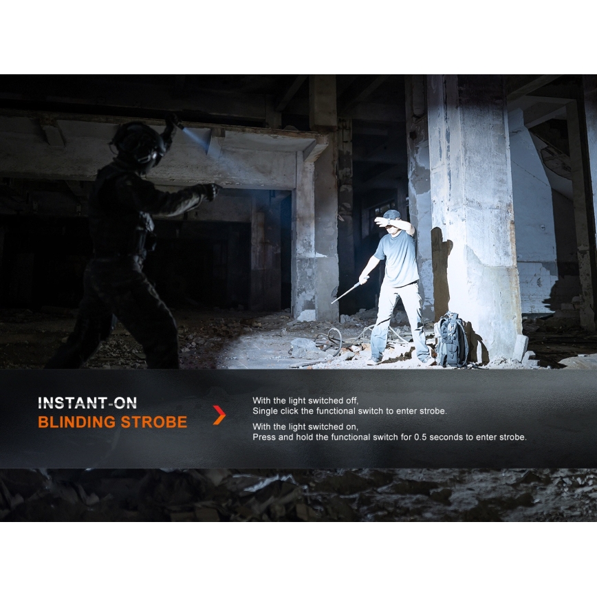 Fenix PD36RPRO - Lanterna tática LED recarregável LED/USB IP68 2800 lm 42 h 5000 mAh