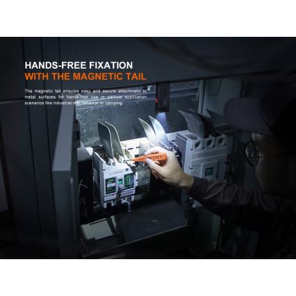 Fenix SW05RREDBLC - Lanterna LED com regulação LED/USB IPX6 150 lm 49 h 700 mAh preto