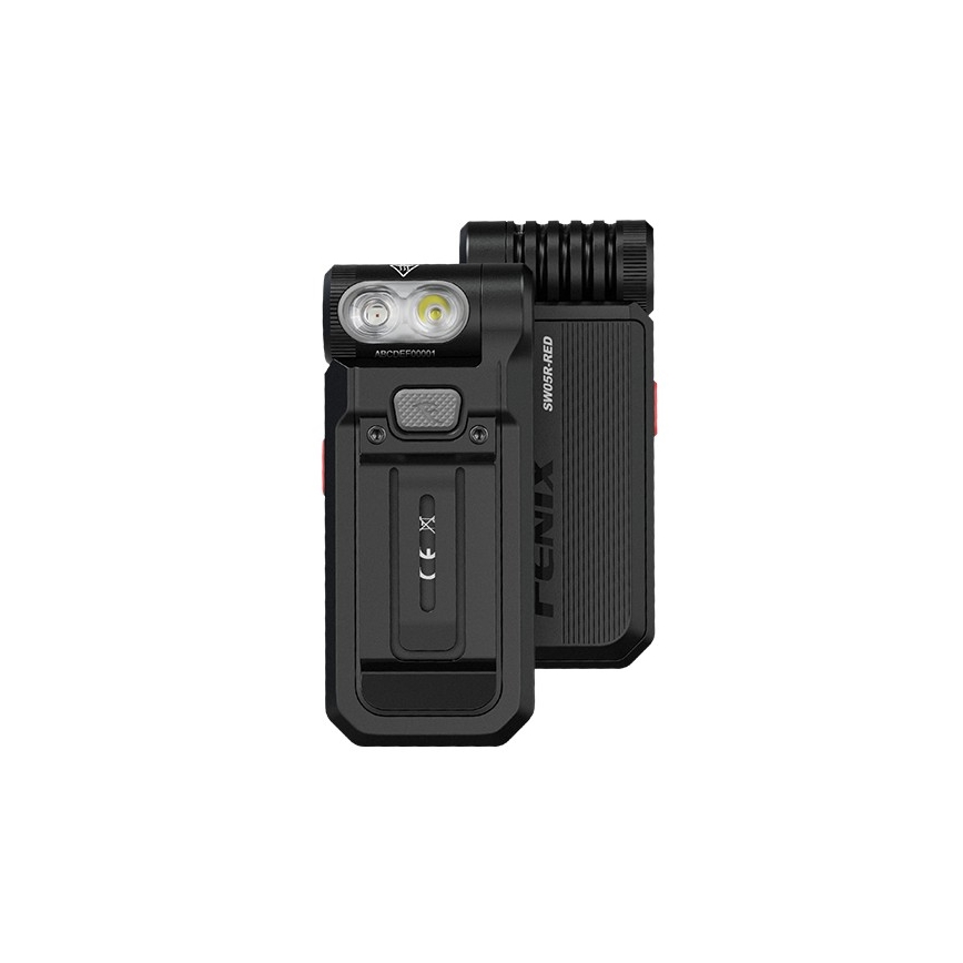 Fenix SW05RREDBLC - Lanterna LED com regulação LED/USB IPX6 150 lm 49 h 700 mAh preto