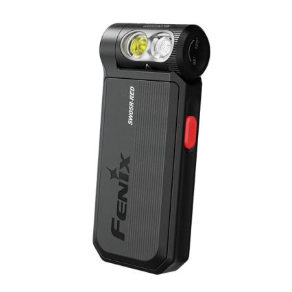 Fenix SW05RREDBLC - Lanterna LED com regulação LED/USB IPX6 150 lm 49 h 700 mAh preto