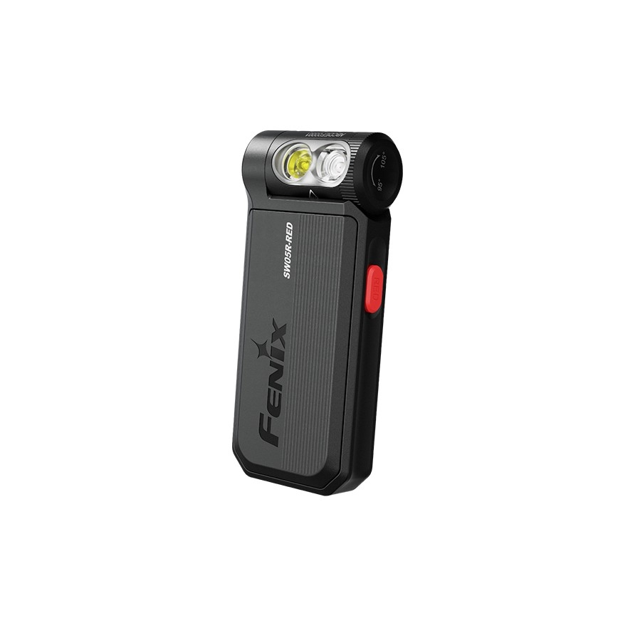Fenix SW05RREDBLC - Lanterna LED com regulação LED/USB IPX6 150 lm 49 h 700 mAh preto