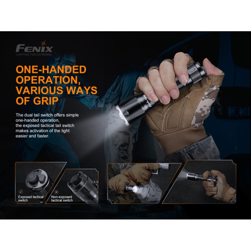 Fenix TK16V20 - Lanterna recarregável LED LED/1x21700 IP68 3100 lm 43 hrs