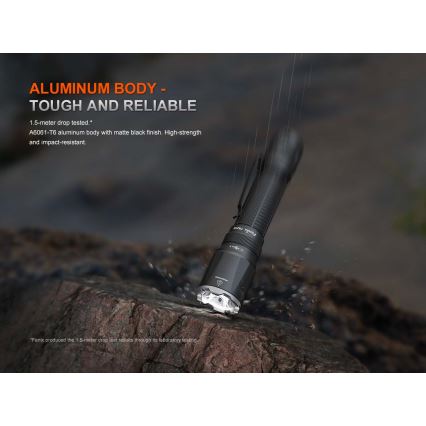 Fenix TK21RBLK - Lanterna recarregável LED regulável USB 6000 mAh IP68 3600 lm 72,5 h preta