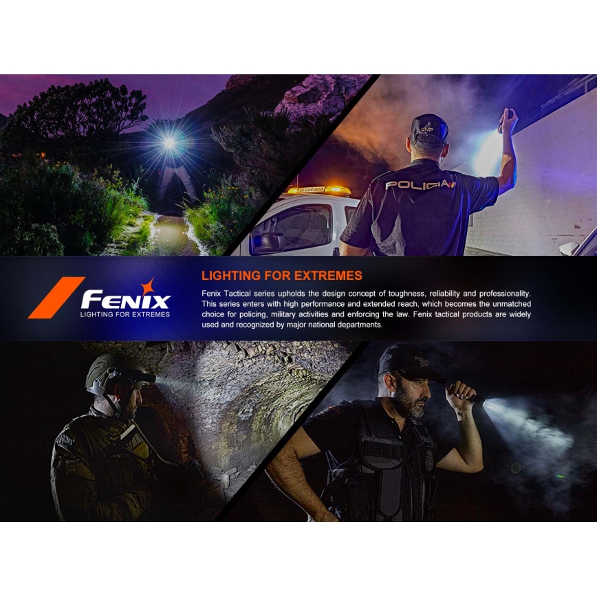 Fenix TK21RBLK - Lanterna recarregável LED regulável USB 6000 mAh IP68 3600 lm 72,5 h preta