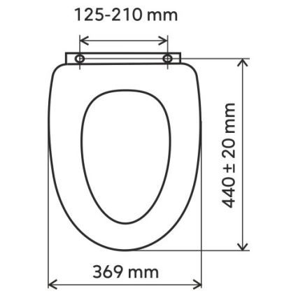 FERRO - Assento de sanita SoftClose duroplástico/branco