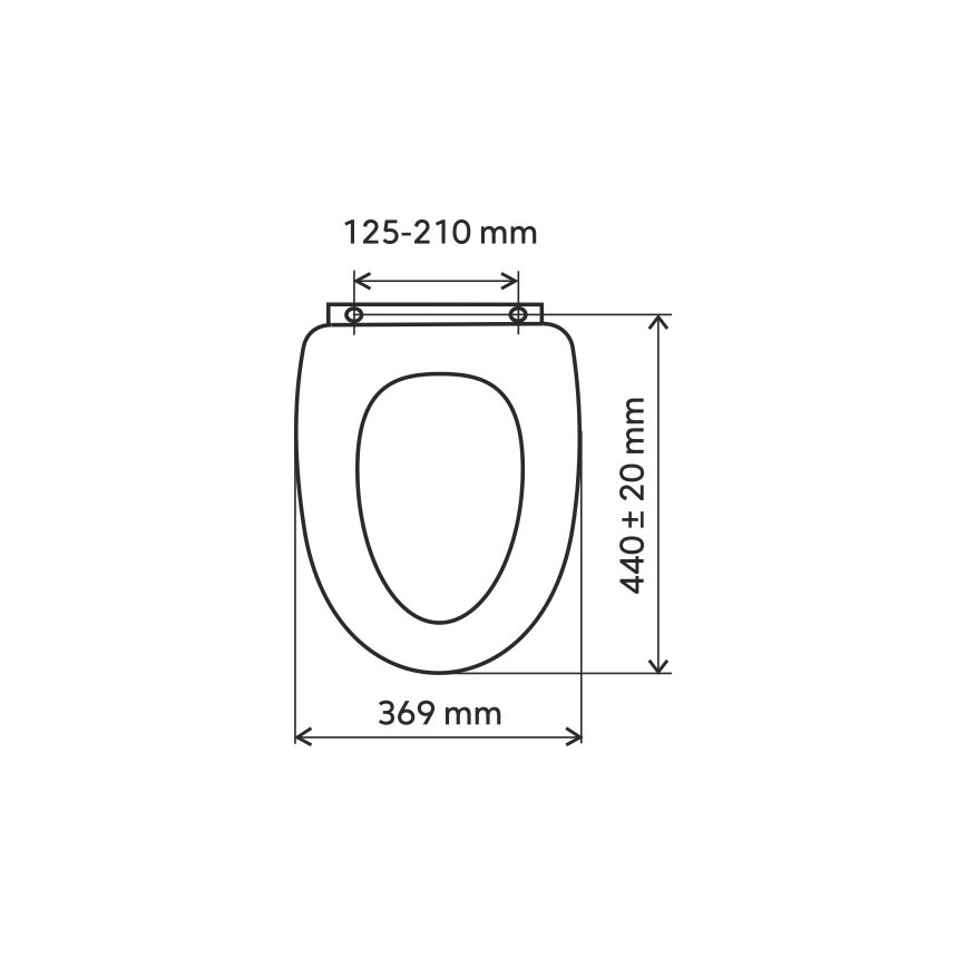 FERRO - Assento de sanita SoftClose duroplástico/branco