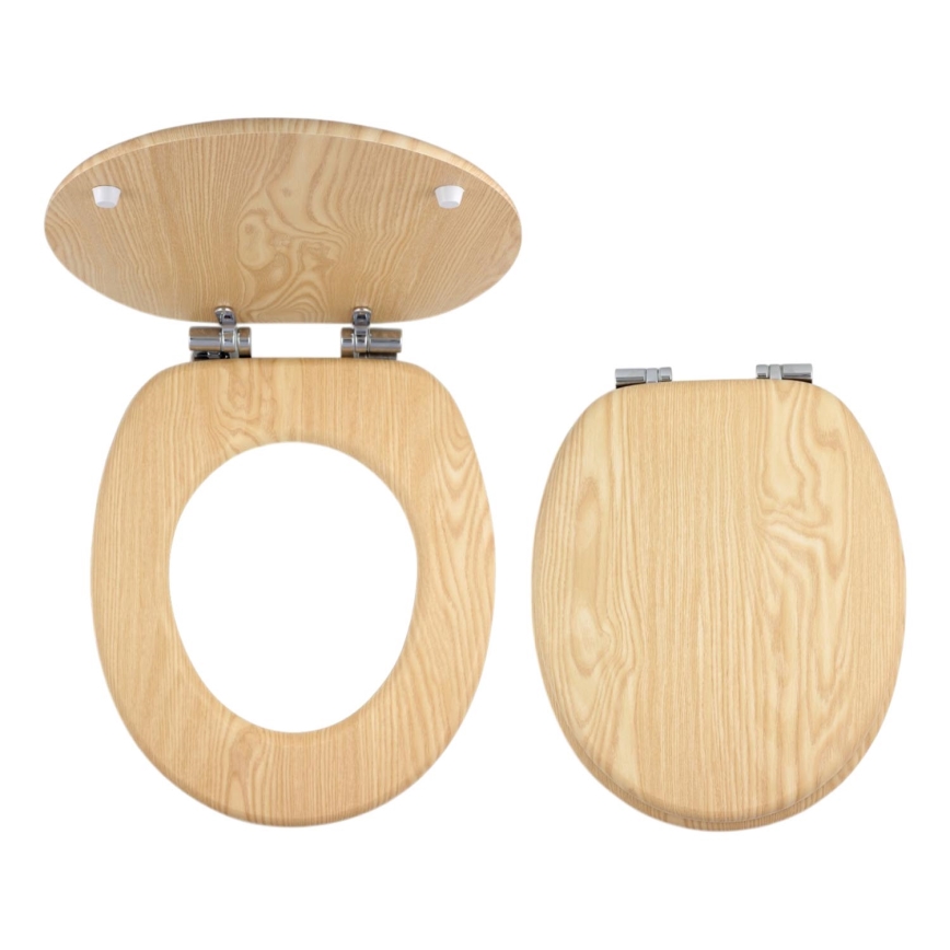 FERRO - Assento de sanita SoftClose, MDF / decor freixo