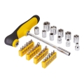 Fieldmann - Aparafusadora em T com bits e cabeças 37 pcs