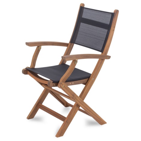 Fieldmann - Cadeira de jardim dobrável acacia