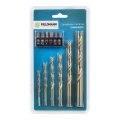 Fieldmann - Conjunto de brocas para ferro + bits 12 unid.