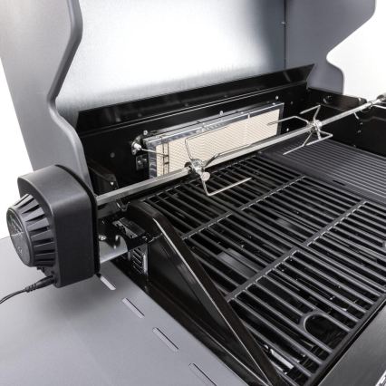Fieldmann - Espeto rotativo com motor 230 V em aço inoxidável