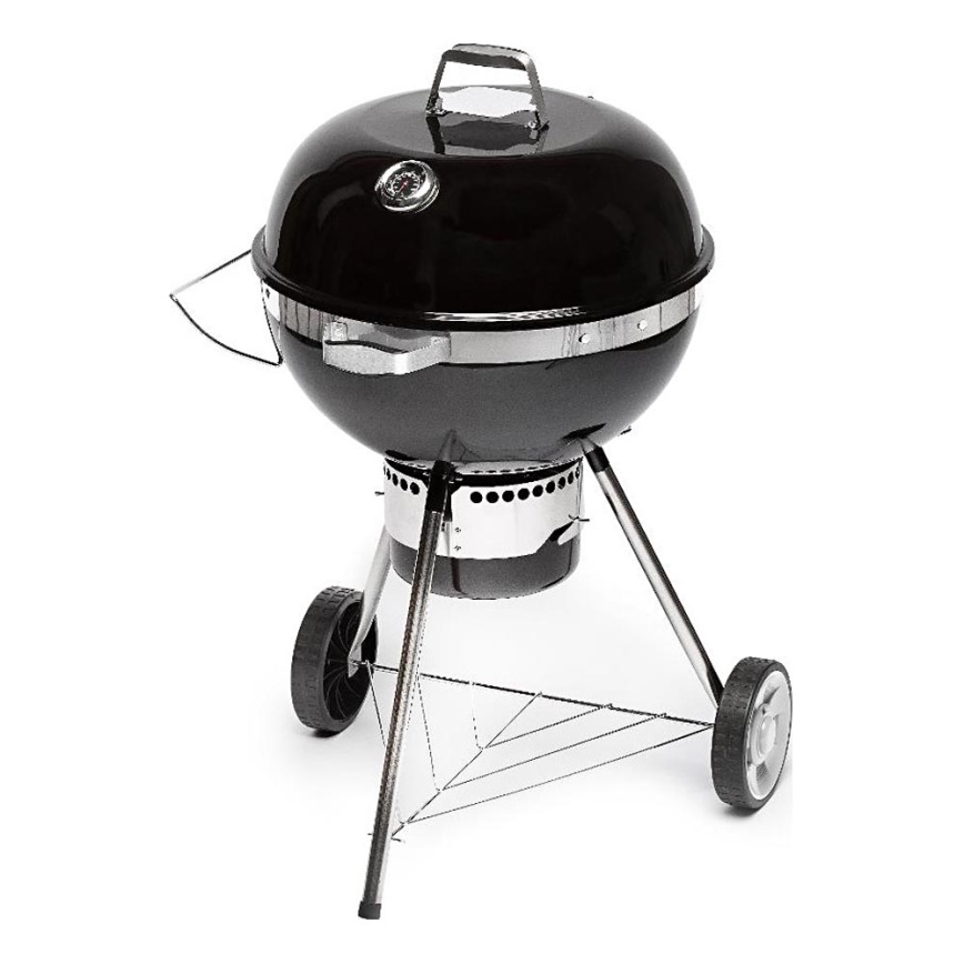 Fieldmann - Grelhador a carvão preto/cromado